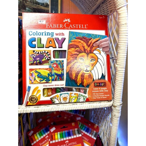 Faber-Castell Coloring With Clay 25+ Piece Art Set For Ages 5+ - Picture 2 of 3